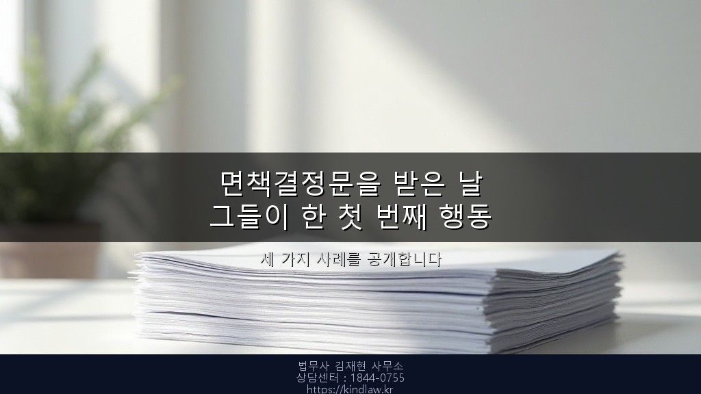 면책결정문 법원 서류