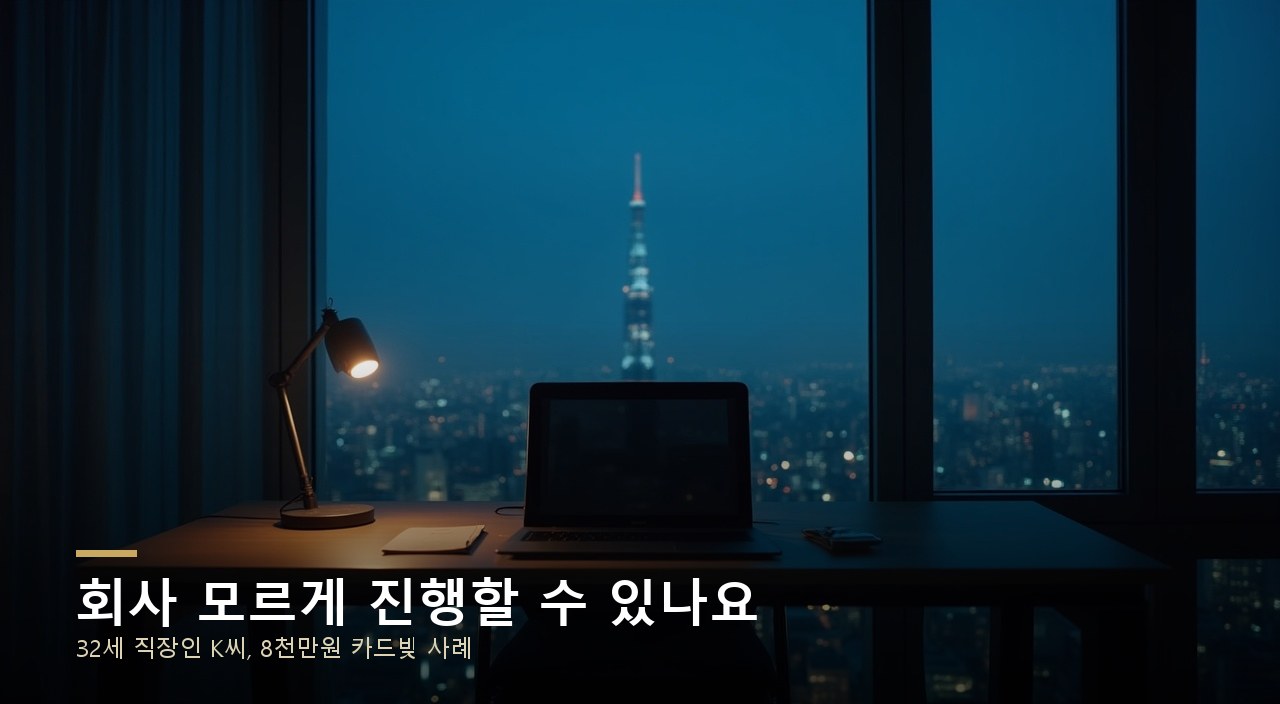 회사 모르게 진행할 수 있나요