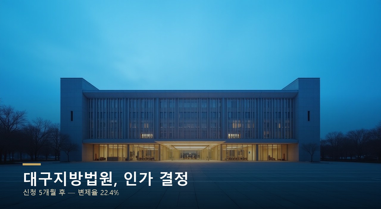 대구지방법원, 인가 결정