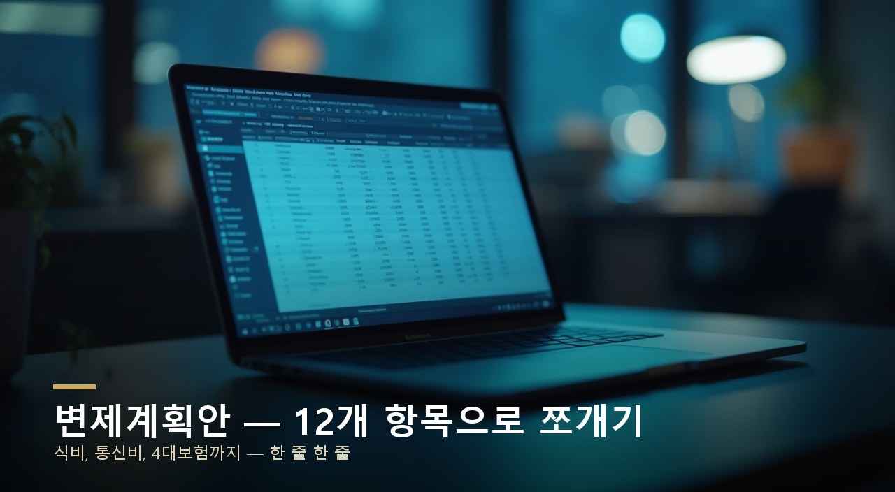 변제계획안 — 12개 항목으로 쪼개기