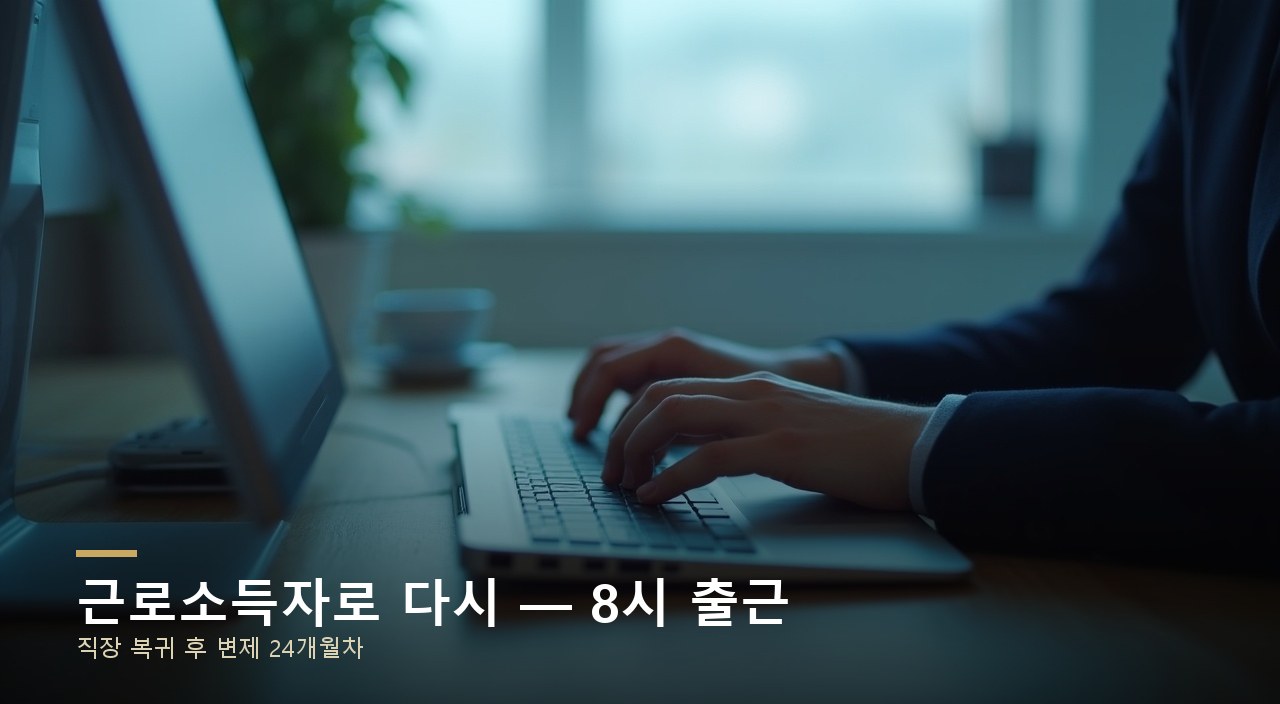 근로소득자로 다시 — 8시 출근