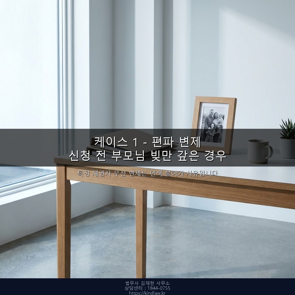 편파 변제 면책 불허가
