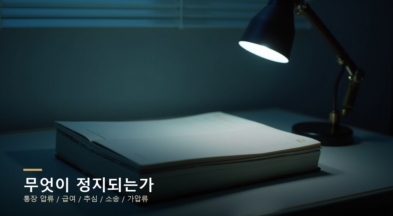 무엇이 정지되는가