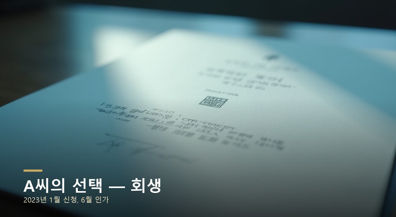 A씨의 선택 — 회생