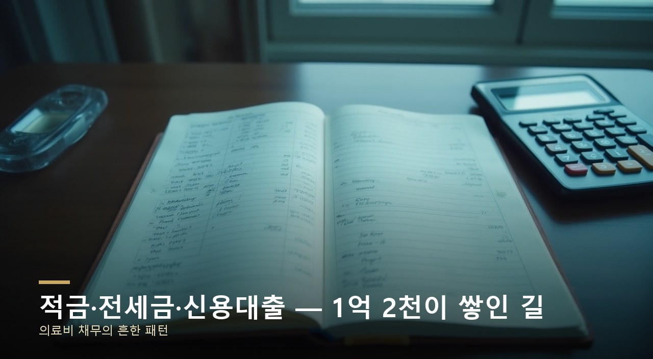 적금·전세금·신용대출 — 1억 2천이 쌓인 길
