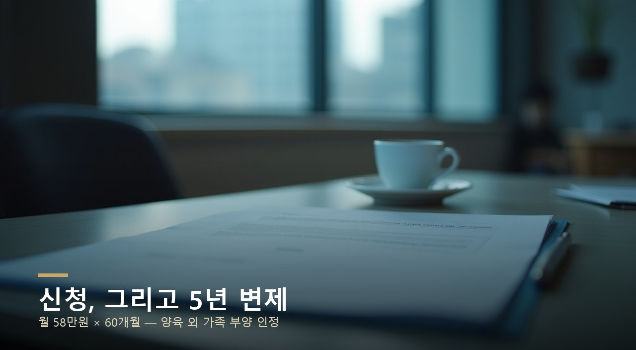 신청, 그리고 5년 변제