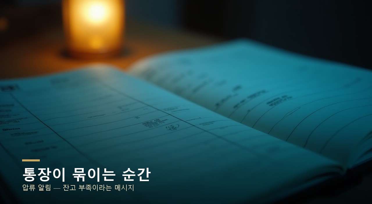 통장이 묶이는 순간