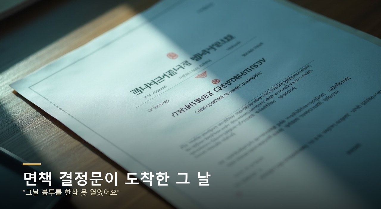 면책 결정문이 도착한 그 날