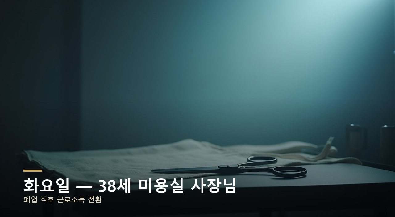 화요일 — 38세 미용실 사장님