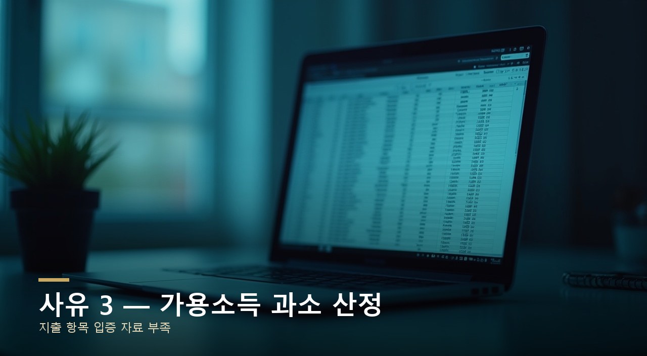 사유 3 — 가용소득 과소 산정