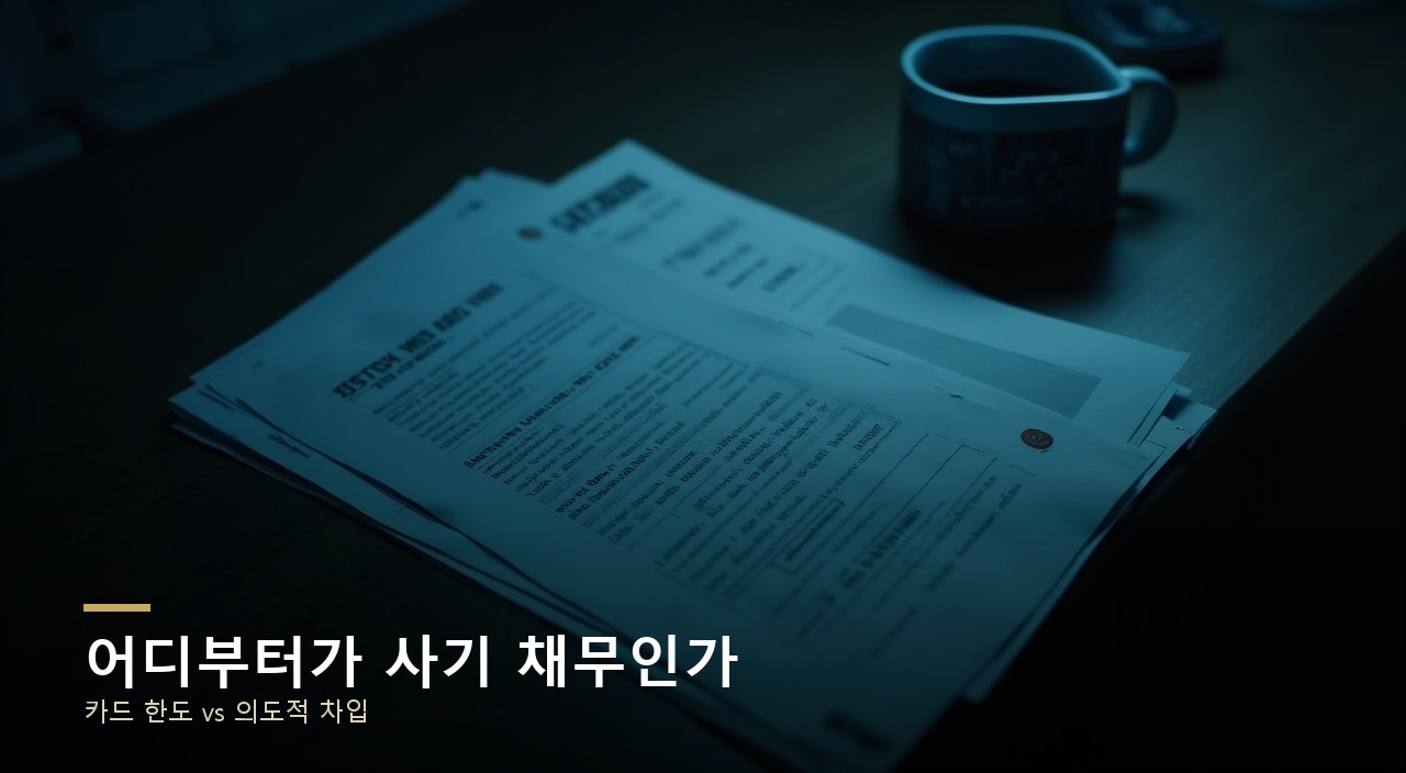 어디부터가 사기 채무인가
