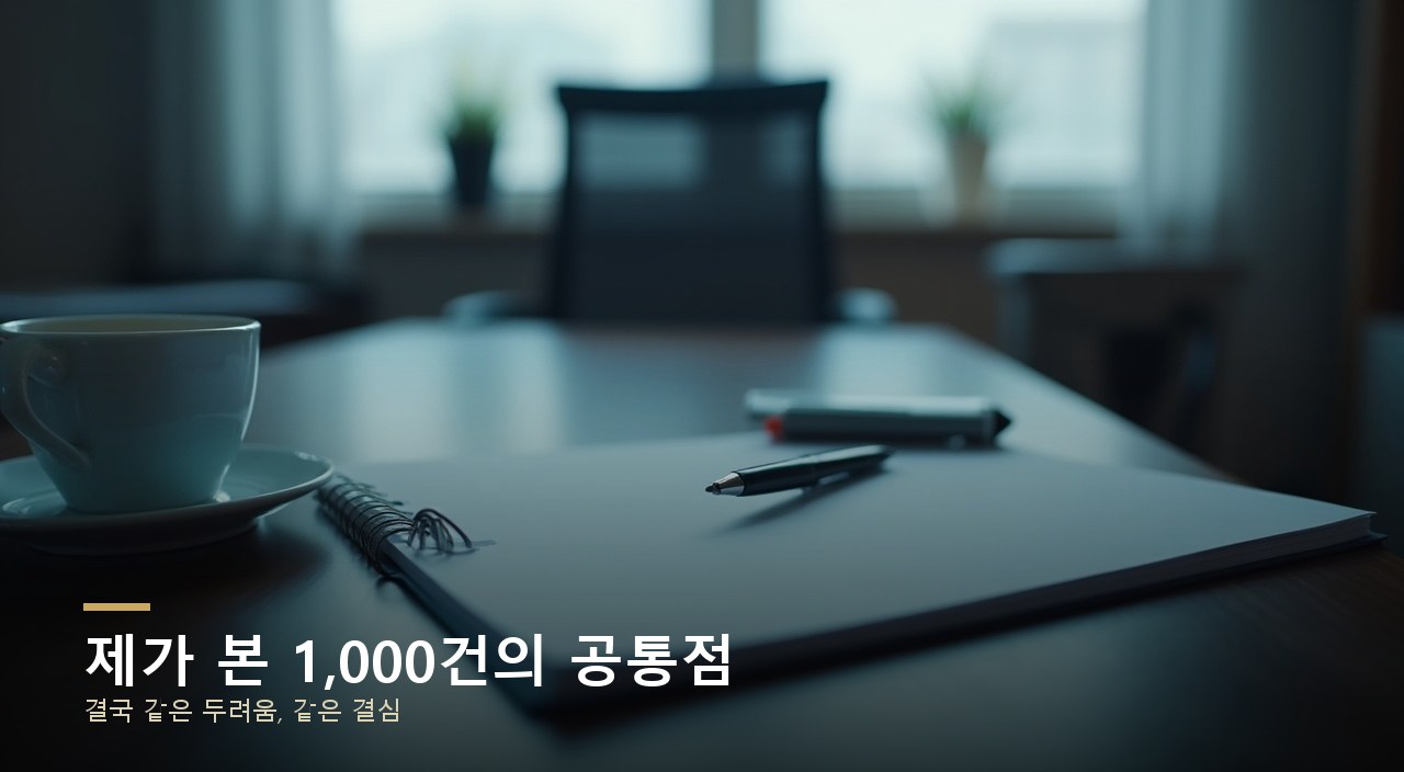 제가 본 1,000건의 공통점