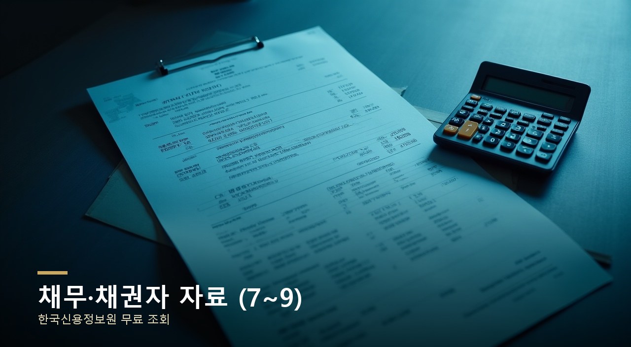 채무·채권자 자료 (7~9)