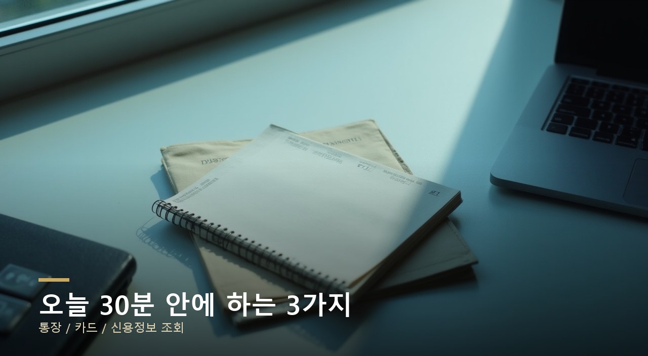 오늘 30분 안에 하는 3가지