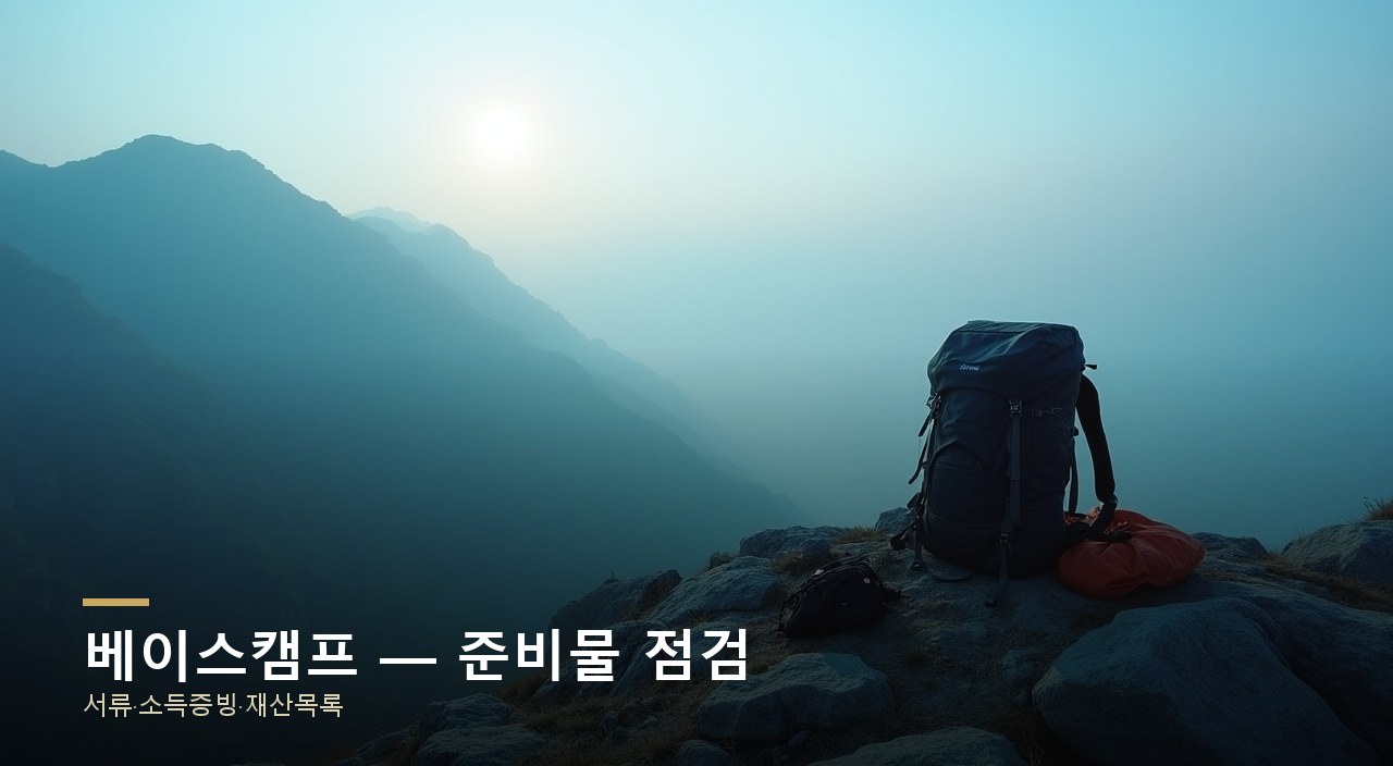 베이스캠프 — 준비물 점검