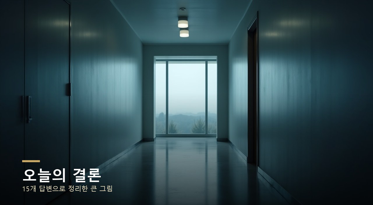오늘의 결론