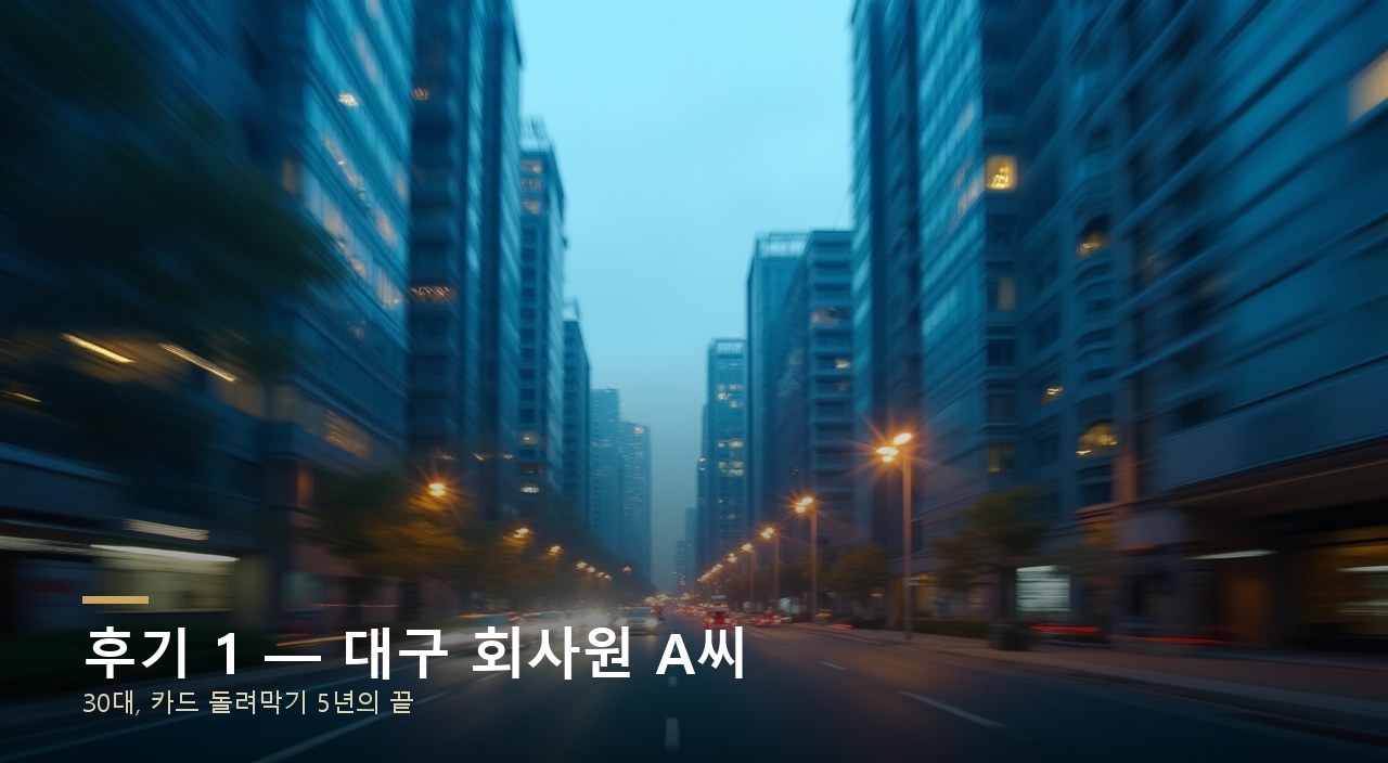 후기 1 — 대구 회사원 A씨