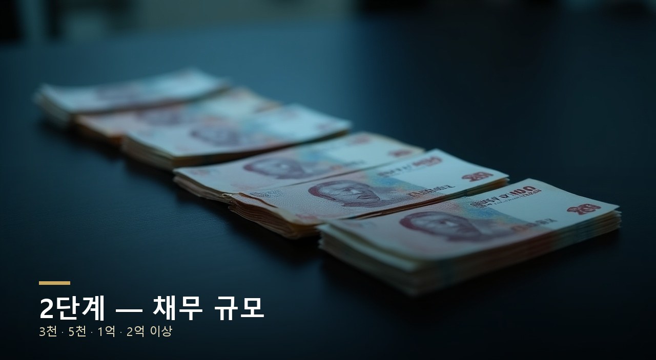 2단계 — 채무 규모