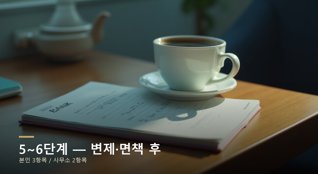 5~6단계 — 변제·면책 후