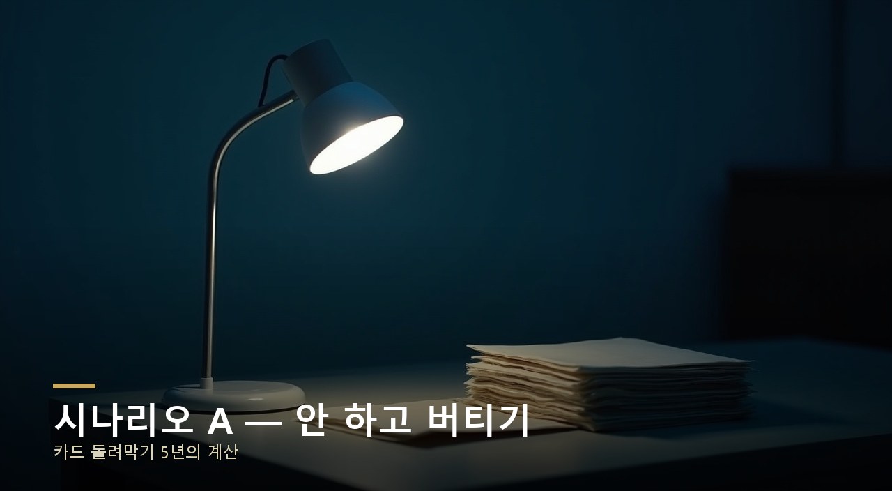 시나리오 A — 안 하고 버티기