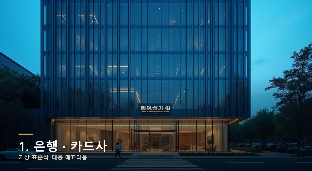 1. 은행 · 카드사