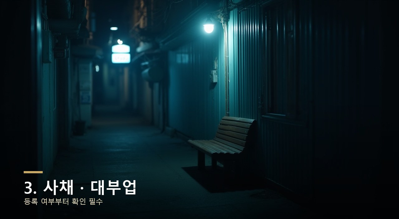3. 사채 · 대부업