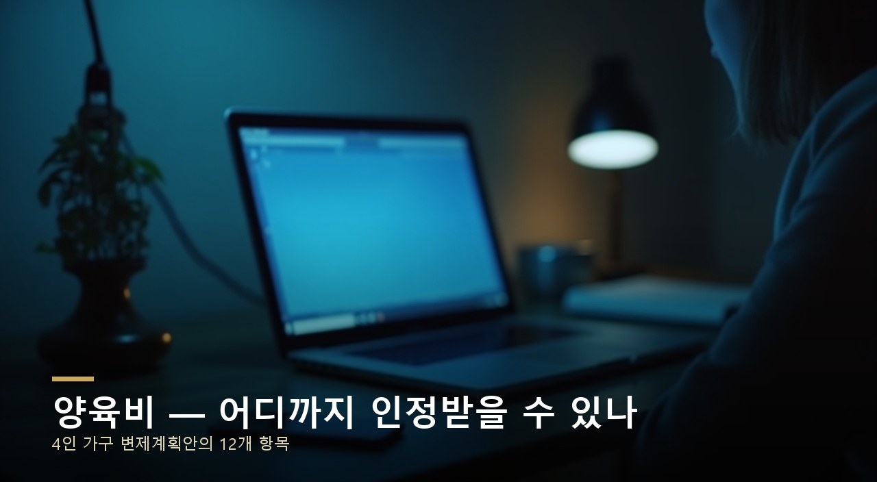 양육비 — 어디까지 인정받을 수 있나