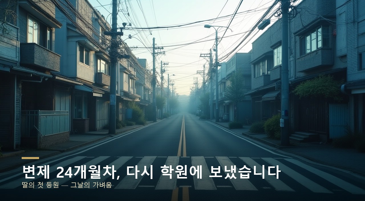 변제 24개월차, 다시 학원에 보냈습니다