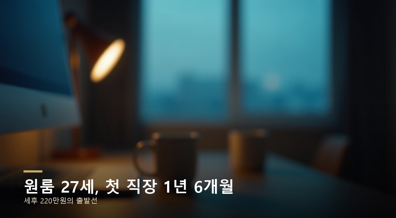 원룸 27세, 첫 직장 1년 6개월
