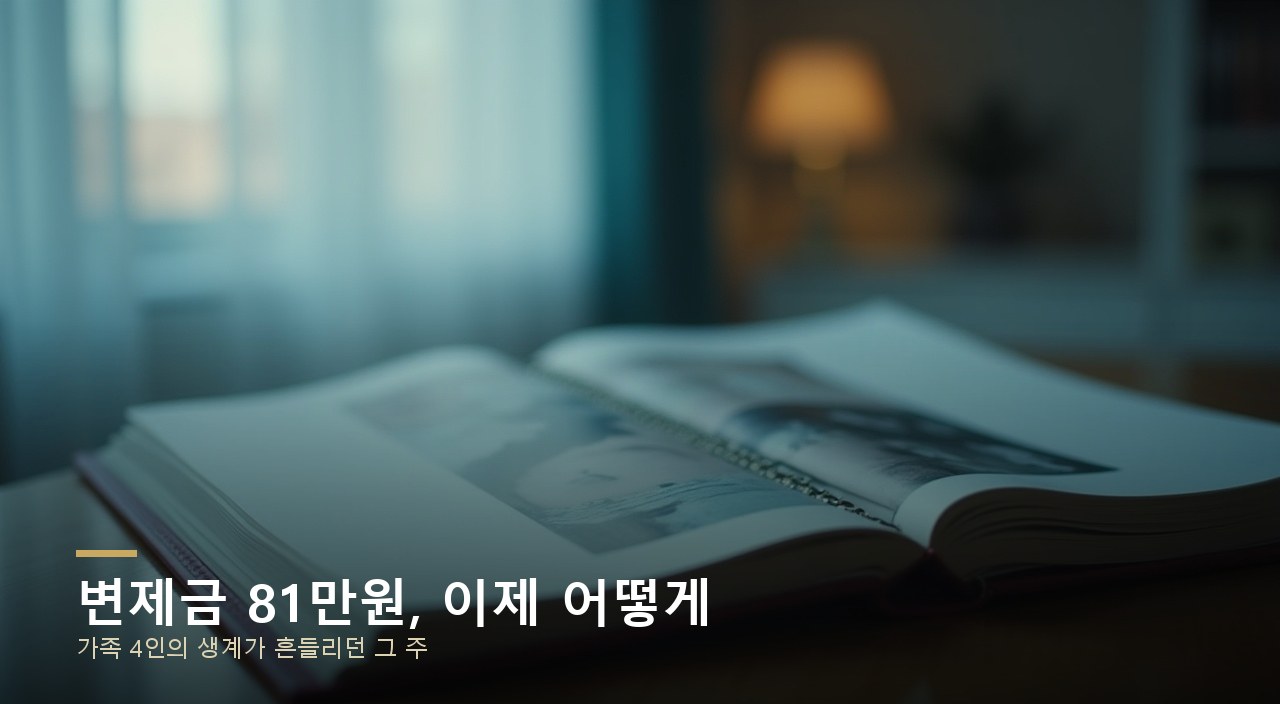 변제금 81만원, 이제 어떻게