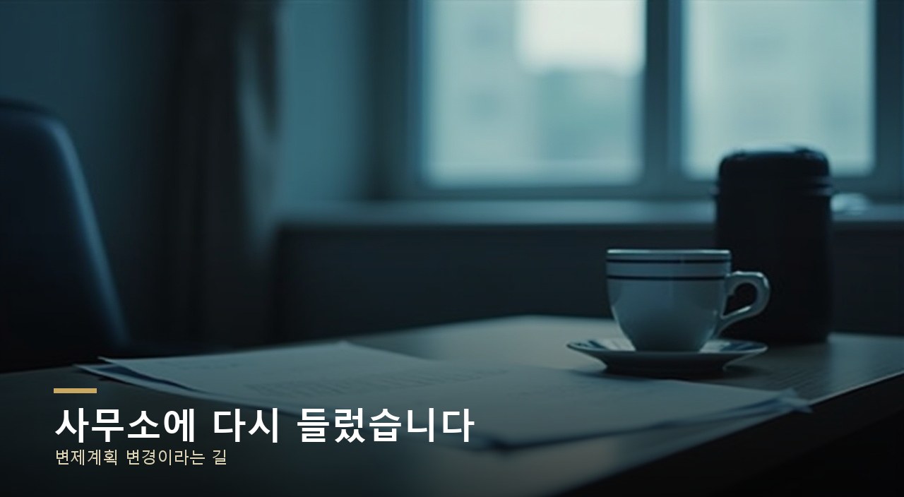 사무소에 다시 들렀습니다
