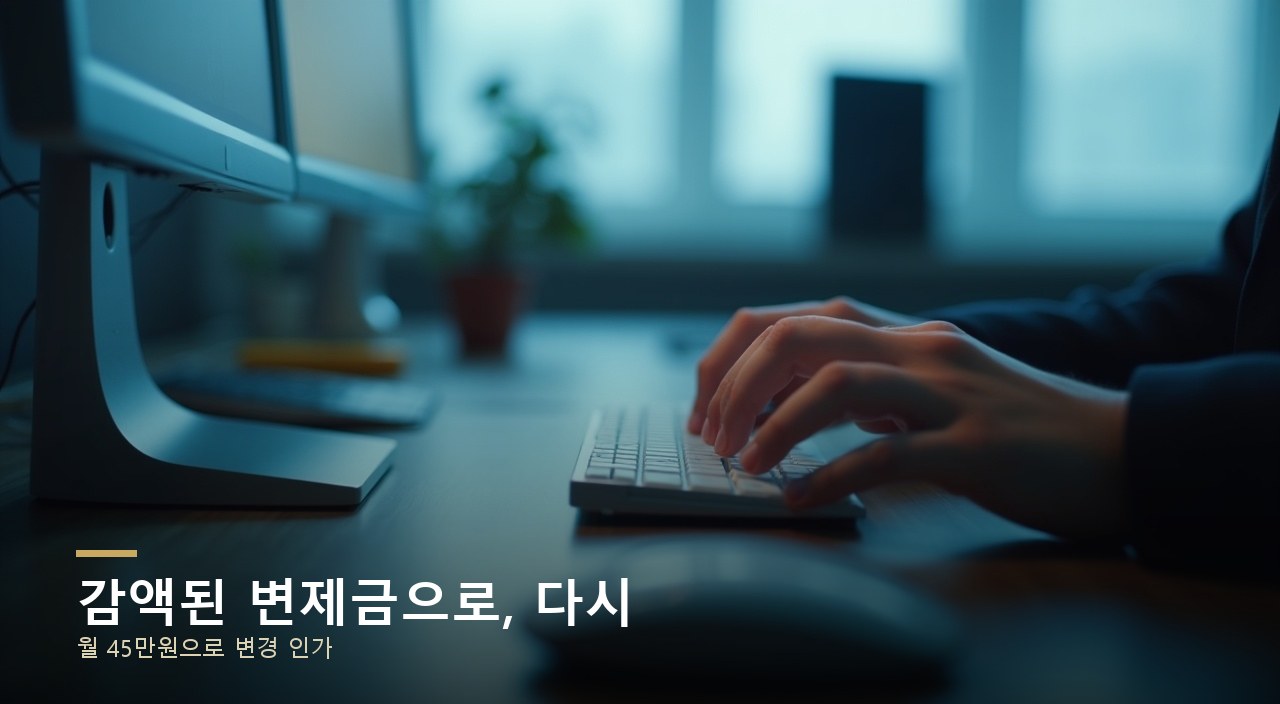 감액된 변제금으로, 다시