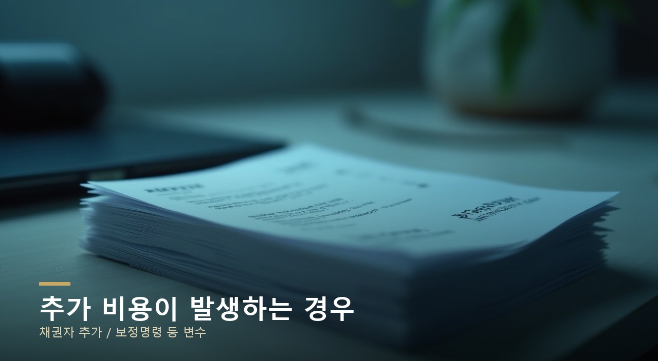 추가 비용이 발생하는 경우
