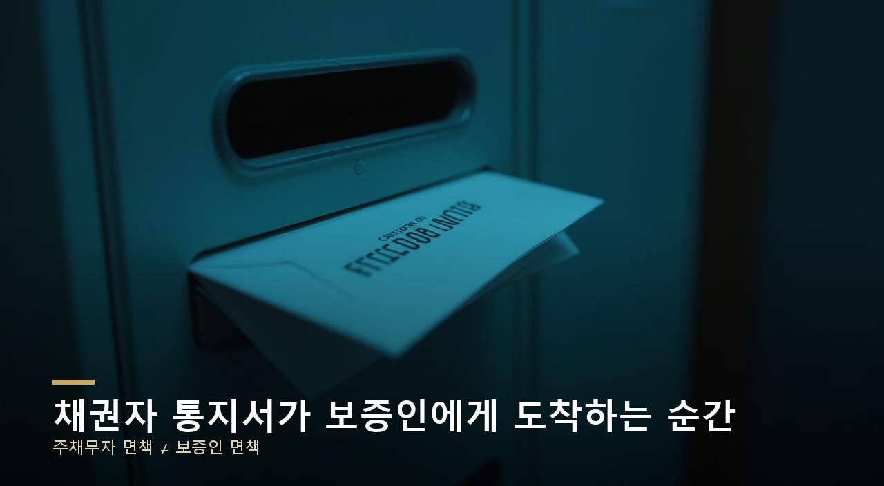채권자 통지서가 보증인에게 도착하는 순간