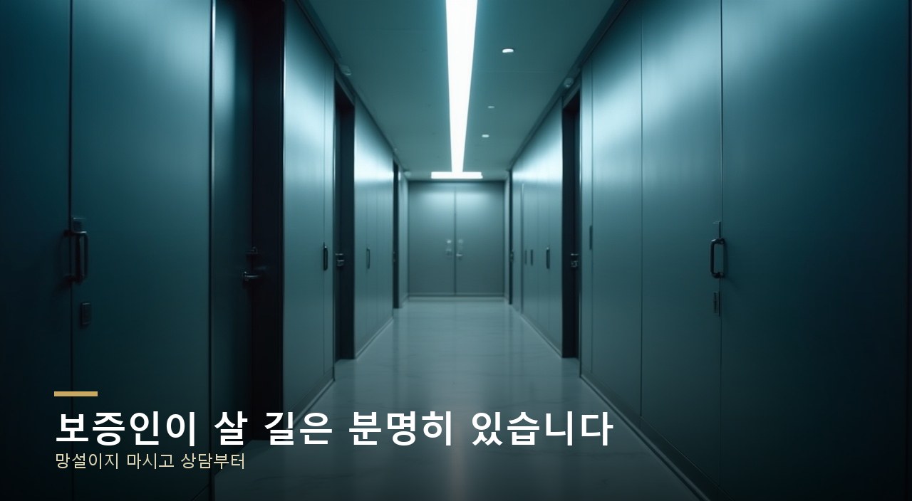 보증인이 살 길은 분명히 있습니다