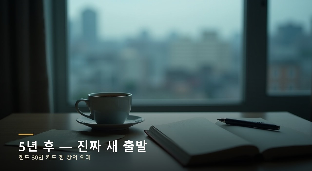 5년 후 — 진짜 새 출발